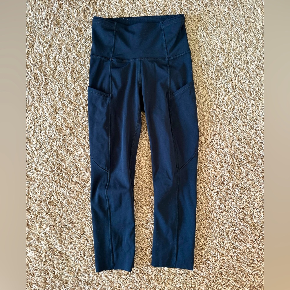 Lululemon Fast And Free High Rise Crop 19” Size0 For The Girls